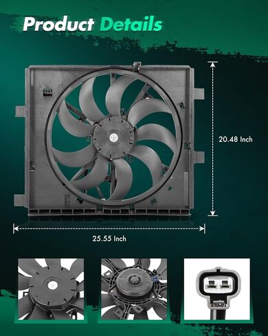 مجموعة مروحة تبريد المحرك SCITOO متوافقة مع 2011-2017 لنيسان لـ Juke 1.6L؛ استبدل 622960;620452 in Saudi Arabia