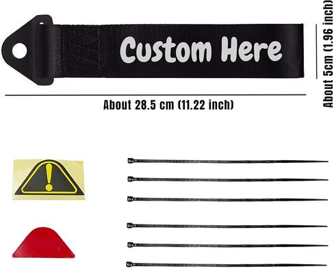 Personalize Tow Strap, Custom Car Decorative Trailer Tow Strap, Car Modification Sports Trailer Belt, Rope Hook in Saudi Arabia