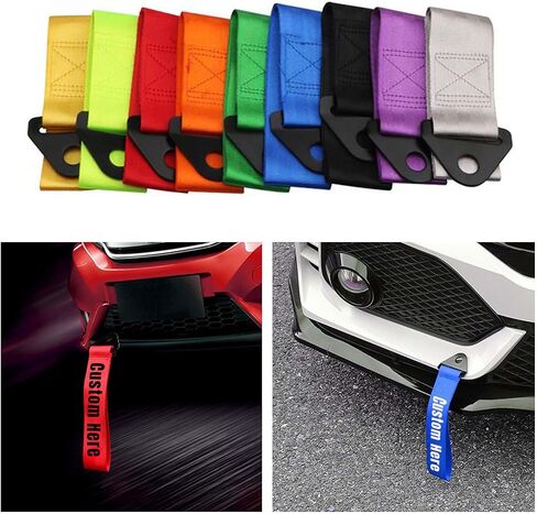Personalize Tow Strap, Custom Car Decorative Trailer Tow Strap, Car Modification Sports Trailer Belt, Rope Hook in Saudi Arabia