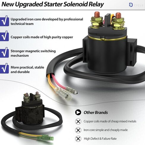 New Upgrade Starter Solenoid Relay for Honda TRX250 FOURTRAX Recon 1997-2001 TRX250EX SPORTRAX 2003-2008 TRX250X 2009 TRX400EX Sportrax 2002-2007 TRX300EX Sportrax 2001-2006 TRX300EX in Kuwait