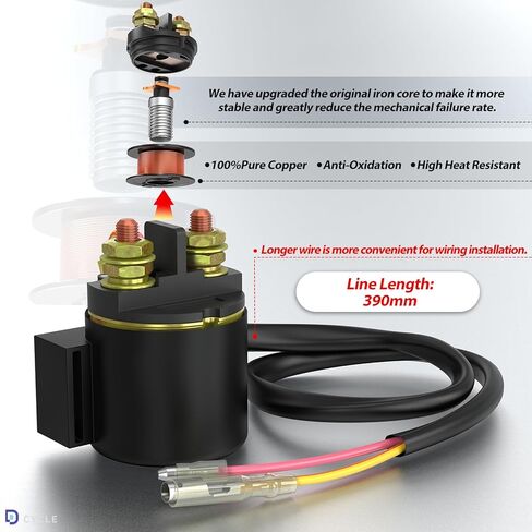 New Upgrade Starter Solenoid Relay for Honda TRX250 FOURTRAX Recon 1997-2001 TRX250EX SPORTRAX 2003-2008 TRX250X 2009 TRX400EX Sportrax 2002-2007 TRX300EX Sportrax 2001-2006 TRX300EX in Kuwait