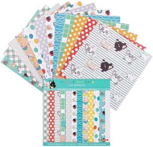 12 Sheets Scrapbook Paper Pads, 12 Designs 6"x6" Single Sides Patterned CardStock Papers, 160gsm Decorative Background Craft Paper, Scrapbooking Pad for Card Making DIY Projects(Christmas) in Saudi Arabia