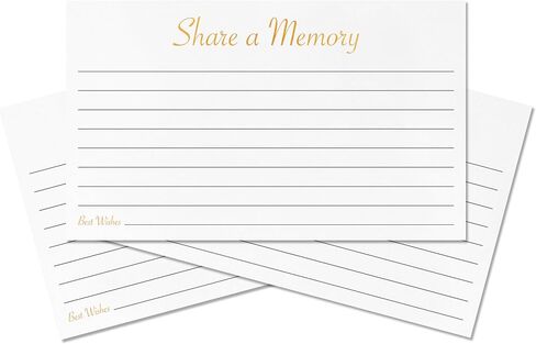 Share A Memory Card Box Set | 50 Memorial Cards for Celebration of Life, Funeral, Guest Book, Graduation, Retirement, Birthday, Party Game in Saudi Arabia