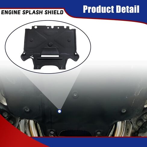 SecosAutoparts Lower Under Engine Splash Shield Guard Cover Rear Fit for Audi Q5 SQ5 A4 Quattro S4 2013 2014 2015 2016 2017 Replace# BF0136140027 Engine Splash Shield Guard Cover in Saudi Arabia