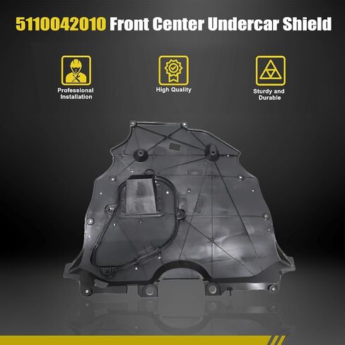 SecosAutoparts Center Undercar Shield Front متوافق مع Toyota Rav4 2019-2024 استبدال # 51100-42010، 5110042010 مركز المحرك تحت الغطاء سبلاش شيلد أمامي in Saudi Arabia