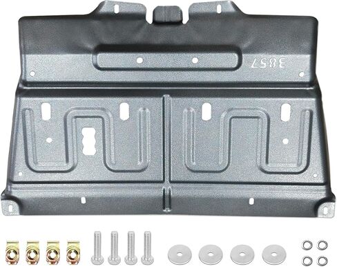 ترقية درع لوحة سبلاش من الفولاذ المنغنيز تحت الحفاضات مناسب لسيارة Ford F150 2015-2020، واقي الجزء السفلي من العادم، غير مناسب لطراز Raptor أو ديزل 3.0 لتر، يستبدل ML3Z-7222-D in Kuwait