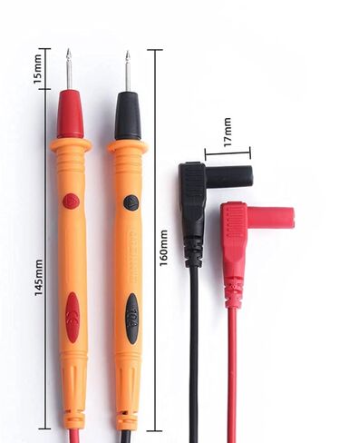 Multimeter , Precision Sharp Lead 1000V 20A Digital Multi Meter Clamp Tester probe test Probes Leads, Test Extension, Multimeter Accessories in Kuwait