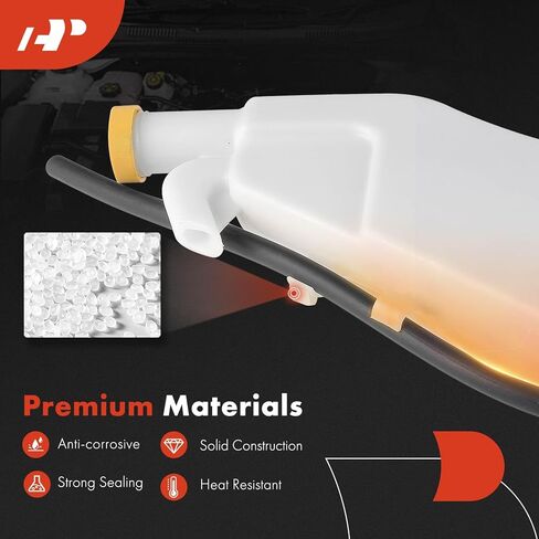A-Premium Engine Coolant Overflow Recovery Reservoir Tank [with Cap & Tubing] Compatible with Nissan Sentra 2013-2019 1.8L - Front in Saudi Arabia