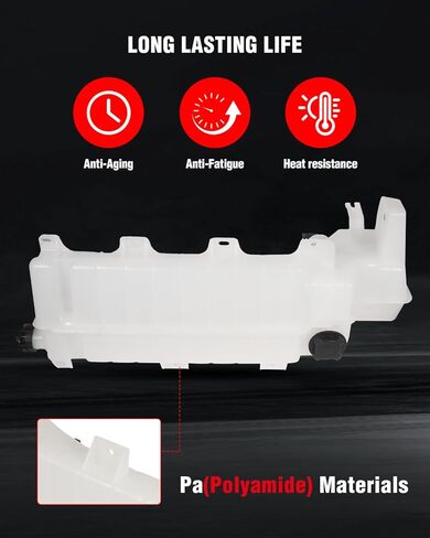 cciyu Coolant Tank Reservoir Fits For 2008-2017 For Mack CHU 2008 For Mack CXN 2008-2017 For Mack CXU 2008-2016 For Volvo VNL 2008-2017 For Volvo VNM 603-5505 in Saudi Arabia