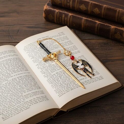 Acotar Bat Boys Sword Bookmarks Fantasy Night Court Metal Bookmarks Fantasy Fiction Fan Book Accessories قراءة علامات Bookish Gifts Halloween Gifts (Acotar Bookmark 3PCS) in Kuwait