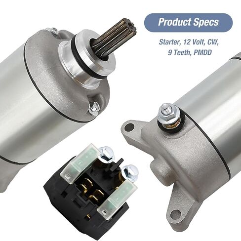 5TG-81890-00-00 Starter Motor with Solenoid Relay Replacement for Yamaha YFZ450 2004-2009 2012-2013| YFZ450 LE | YFZ450 SE/SE II / YFZ450 BBE Replace# 5TG-81800-00-00 18761 SMU0264 410-54071 in Saudi Arabia