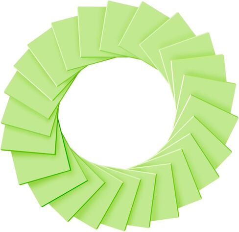 (24 Pads) Sticky Notes 3x3 inch, Self-Stick Pads Bright Colors Sticky Note, Recyclable, Easy to Post for Home, Office, Notebook (Bright Green) in Saudi Arabia