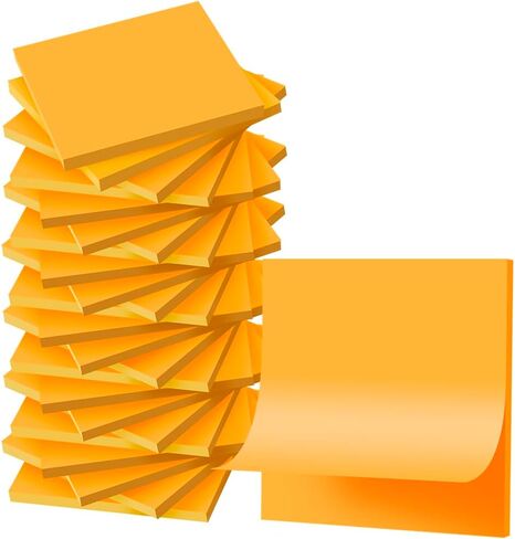 (24 Pads) Sticky Notes 3x3 inch, Self-Stick Pads Bright Colors Sticky Note, Recyclable, Easy to Post for Home, Office, Notebook (Bright Green) in Saudi Arabia