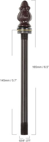 Bieye SS008 دعامة عاكس الضوء مع لمسة نهائية لمصباح طاولة مصباح أرضي من الزجاج الملون على طراز تيفاني (نهاية ذكر) in Kuwait