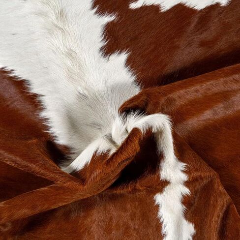 100% Genuine Brazilian Cowhide Rug - Brindle Brown - Luxury Cowskin Leather Area Rug Decor (X-Large) 7 x 6 ft in Saudi Arabia
