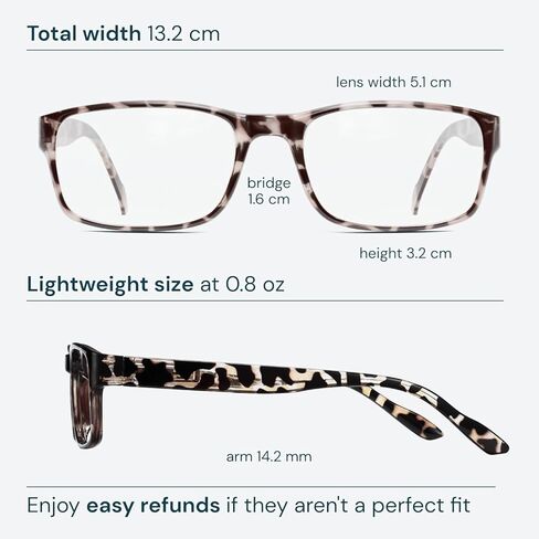 Gaoye 5-Pack Reading Glasses Blue Light Blocking,Spring Hinge Readers for Women Men Anti Glare Filter Lightweight Eyeglasses (I1 turtle mix, 0.75x) in Kuwait