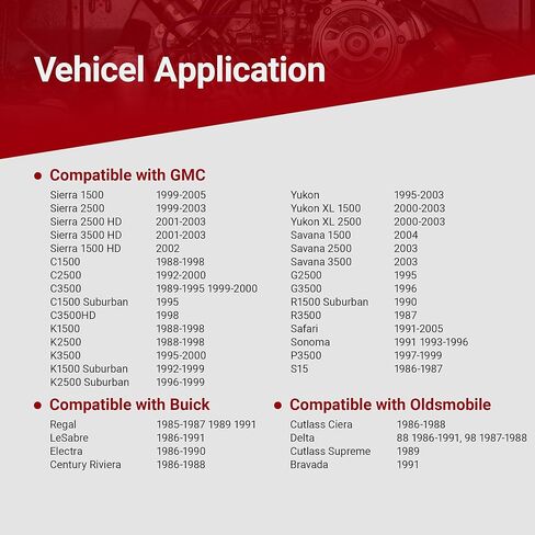 Fuel Filter Compatible with Chevrolet Chevy C1500 C2500 C3500 Replacement for Buick GMC K1500 K2500, Replaces GF481 in Kuwait