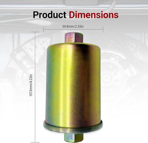 Fuel Filter Compatible with Chevrolet Chevy C1500 C2500 C3500 Replacement for Buick GMC K1500 K2500, Replaces GF481 in Kuwait