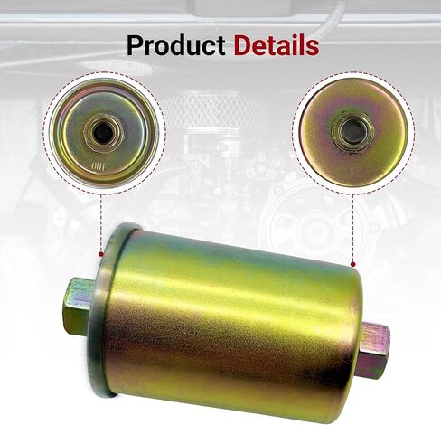 Fuel Filter Compatible with Chevrolet Chevy C1500 C2500 C3500 Replacement for Buick GMC K1500 K2500, Replaces GF481 in Kuwait