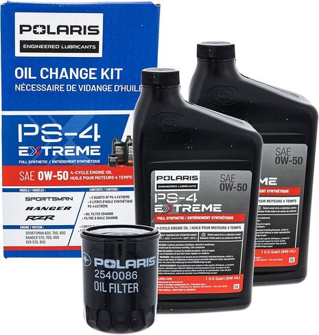 Polaris 2890056 PS-4 0W-50 Extreme Duty Oil Change Kit 2010-2013 Ranger 800 XP in Saudi Arabia