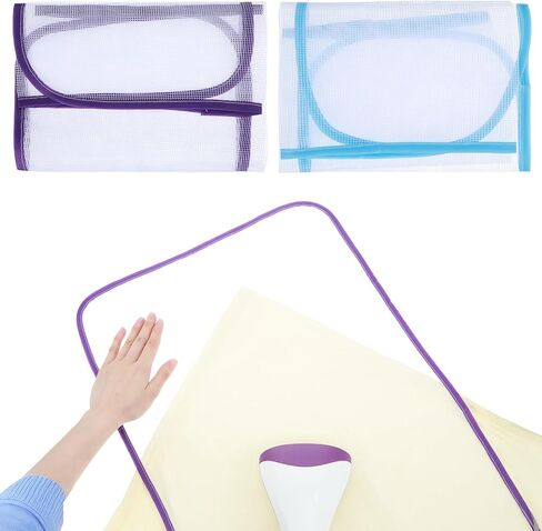 2 Pcs Pressing Cloth For Ironing Mat Ironing Cloth To Protect Clothes Scorch Saving Mesh Board Cover Pad High Temp Protective Pressing Pads Iron Insulation Net Fabric For Protect Fabrics(Blue,Pink) in Saudi Arabia