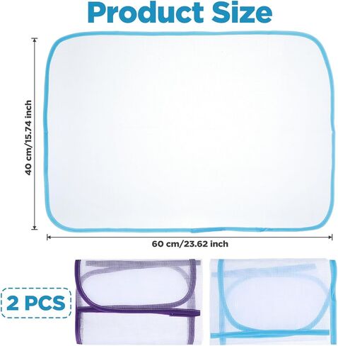 2 Pcs Pressing Cloth For Ironing Mat Ironing Cloth To Protect Clothes Scorch Saving Mesh Board Cover Pad High Temp Protective Pressing Pads Iron Insulation Net Fabric For Protect Fabrics(Blue,Pink) in Saudi Arabia