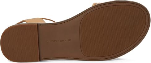 Lucky Brand Women's Kimaya Flat Sandal, Light Putty, 8.5 in Saudi Arabia