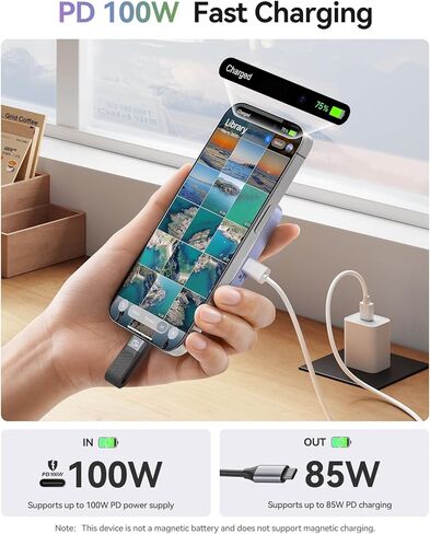 حافظة ORICO المغناطيسية M.2 NVMe 2230 SSD متوافقة مع Magsafe لهاتف iPhone 15 Pro Max ProRes، 10 جيجابت في الثانية USB C 3.2 Gen2 Type-C إلى NVMe Reader مع حافظة واقية، حبل، حتى 4 تيرابايت - AP30 أسود in Kuwait