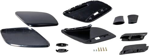 Go-Parts - جناح خلفي سفلي مركزي لسيارة Mercedes-Benz GLA-Class 2018-2020، أسود مزخرف، بدون حزمة أداء، بديل 2016 2017 2018 2019 in Saudi Arabia
