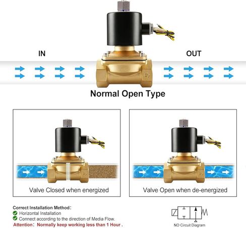 باومين صمام الملف اللولبي الكهربائي النحاسي 3/8 انش للوقود والماء والهواء بتيار متردد 110 فولت in Kuwait
