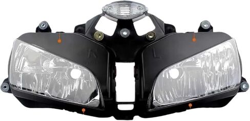 دراجة نارية الجبهة مجموعة مصابيح أمامية الإسكان واضح ABS حامي غطاء متوافق لهوندا CBR600RR F5 2003 2004 2005 2006 الملحقات in Kuwait