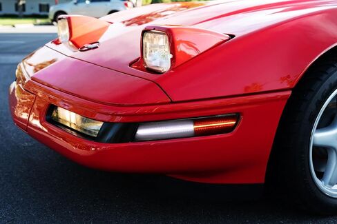iJDMTOY Black-Out Smoked Lens White/Red Full LED Position/Side Marker Light Kit Compatible with Chevrolet 1988-1996 C4 Corvette, Replace OEM Rear Dual-Color Glass Sidemarkers in Saudi Arabia