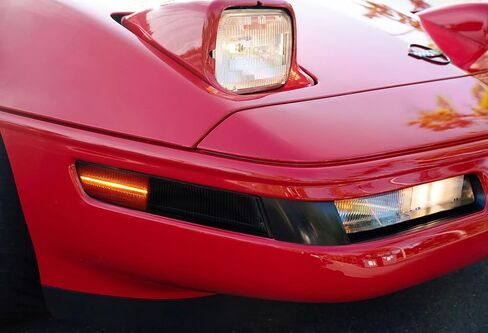 iJDMTOY Black-Out Smoked Lens White/Red Full LED Position/Side Marker Light Kit Compatible with Chevrolet 1988-1996 C4 Corvette, Replace OEM Rear Dual-Color Glass Sidemarkers in Saudi Arabia