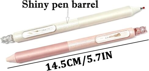 8 Pcs Cute Cat Gel Pens Retractable Kawaii Kitty Pens Shiny Aesthetic Rollerball Pens 0.5mm Black Ink for Cat Lovers Women School Office Supplies in Saudi Arabia