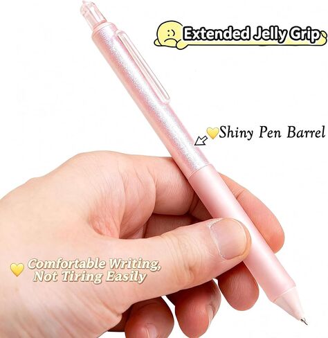8 Pcs Cute Cat Gel Pens Retractable Kawaii Kitty Pens Shiny Aesthetic Rollerball Pens 0.5mm Black Ink for Cat Lovers Women School Office Supplies in Saudi Arabia