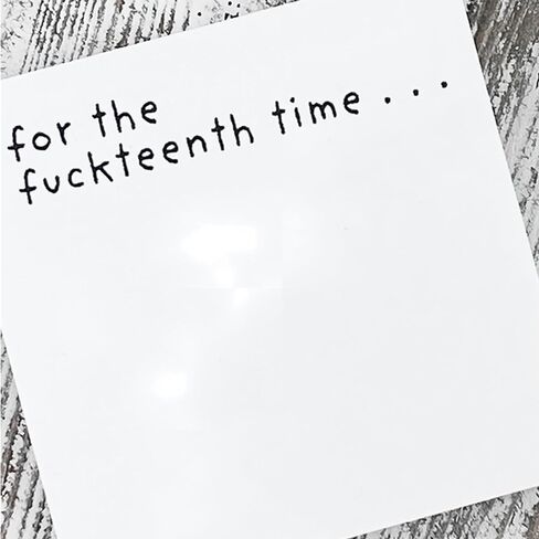 Fresh Outta Fucks Pad and Pen Funny Sticky Notes and Pen Set White Elephant Gift Novelty Pen Funny Desk Accessory Fun Gifts for Friends (Black) in Saudi Arabia
