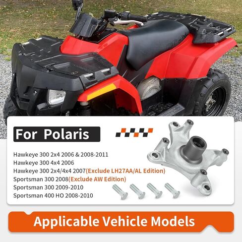 Rear Left/Right Hub & Bolts For Polaris Hawkeye Sportsman 300 400 2006-2011 5135546 5135406 in Saudi Arabia