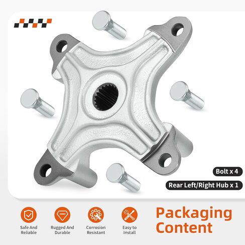 Rear Left/Right Hub & Bolts For Polaris Hawkeye Sportsman 300 400 2006-2011 5135546 5135406 in Saudi Arabia