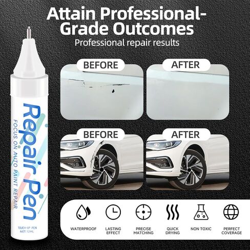 طلاء Touch Up متوافق مع رقائق Toyota Exact Match وNicks Touch Up (فضي كلاسيكي معدني (1F7)) in Saudi Arabia