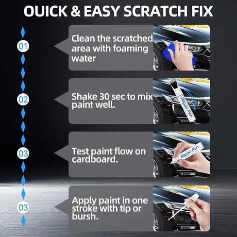 طلاء Touch Up متوافق مع طلاء Toyota Exact Match 2 في 1 لإصلاح الرقائق والنكات (Matador Red Mica(3R1)) in Kuwait
