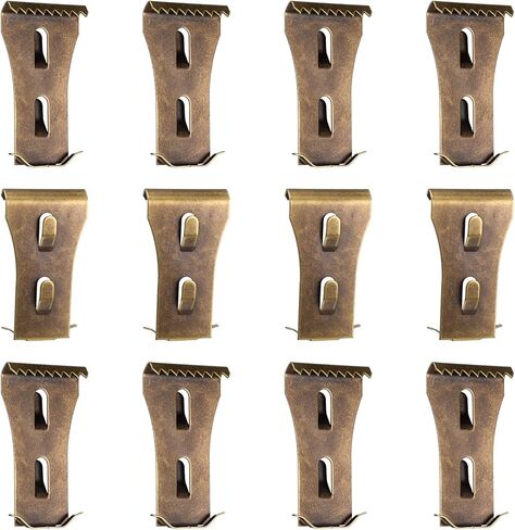 12Pcs Brick Clips, Heavy Metal Wall Hangers for 2-1/4 to 2-3/8 Inch Bricks, for Hanging Outdoors Picture Hangers Brick Wall Indoors in Saudi Arabia