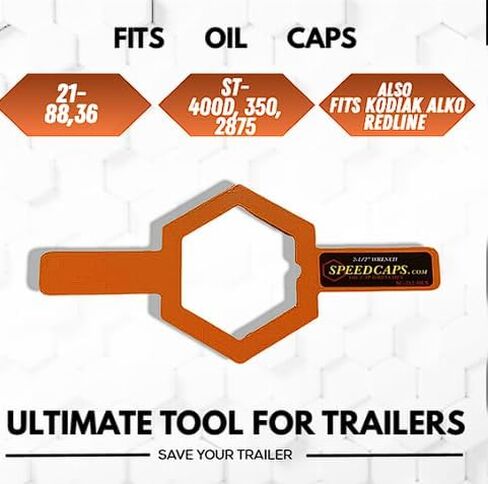 trailer Oil Cap Wrench 2-1/2" – Durable, Easy Operation – Premium Quality Fits Oil Caps 9-15k (1 Wrench) in Saudi Arabia