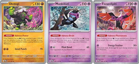 Munkidori Fezandipiti Okidogi – Twilight Masquerade – Scarlet Violet Legendary Pokemon Card Lot – 095/167 – 111/167 in Saudi Arabia