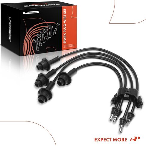 A-Premium 4PCS Spark Plug Wires Compatible with Toyota Van 1984 1985 1986 1987 1989 in Saudi Arabia