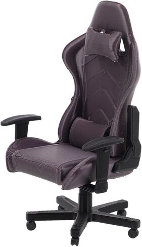 1 12 Scale Miniature Gaming Chair Model Tiny Dollhouse Furniture Office Decor Collector Accessory Realistic Small Computer Chair in Kuwait