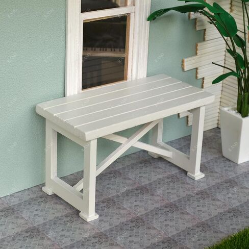 iLAND Dollhouse Furniture of Wooden Table for Doll House Garden Decor, Miniature Dollhouse Accessories Tiny Table Model on 1/12 Scale in Saudi Arabia