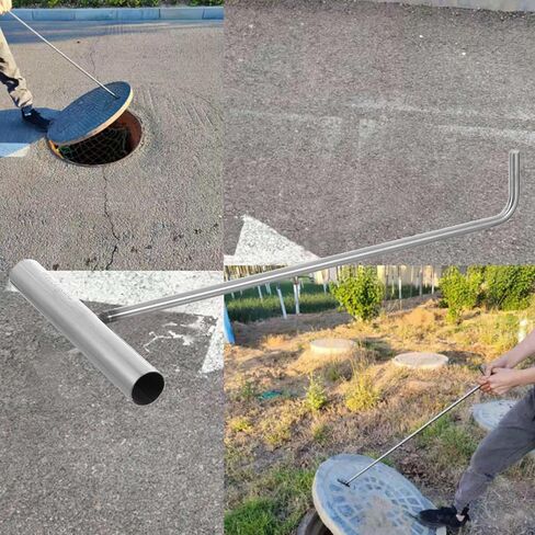 DOITOOL Stainless Steel Manhole Cover Hook T Hook Manhole Tool Manhole Lift Hooks for Trampoline Pull Springs Open Manhole Covers in Kuwait