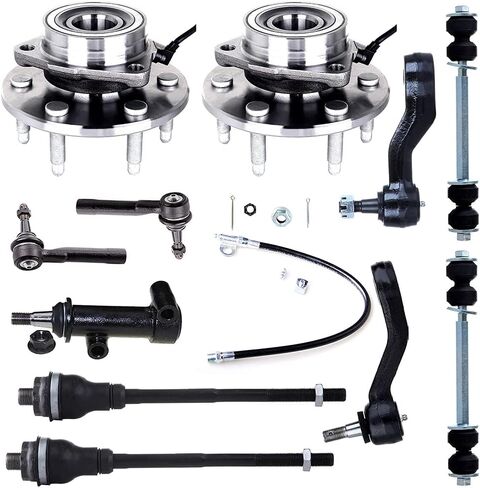11PCS Front Suspension Kit Wheel Hub Tie Rod Sway Bar fit 2002-2006 for Cadillac Escalade 2002-2006 for Chevy Avalanche 1500 1999-2006 for Chevy Silverado 1500 2000-2006 for Chevy Suburban 1500 in Saudi Arabia