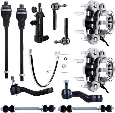 11PCS Front Suspension Kit Wheel Hub Tie Rod Sway Bar fit 2002-2006 for Cadillac Escalade 2002-2006 for Chevy Avalanche 1500 1999-2006 for Chevy Silverado 1500 2000-2006 for Chevy Suburban 1500 in Saudi Arabia