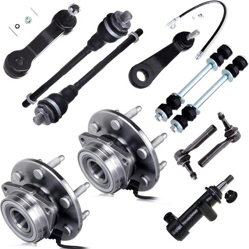 11PCS Front Suspension Kit Wheel Hub Tie Rod Sway Bar fit 2002-2006 for Cadillac Escalade 2002-2006 for Chevy Avalanche 1500 1999-2006 for Chevy Silverado 1500 2000-2006 for Chevy Suburban 1500 in Saudi Arabia